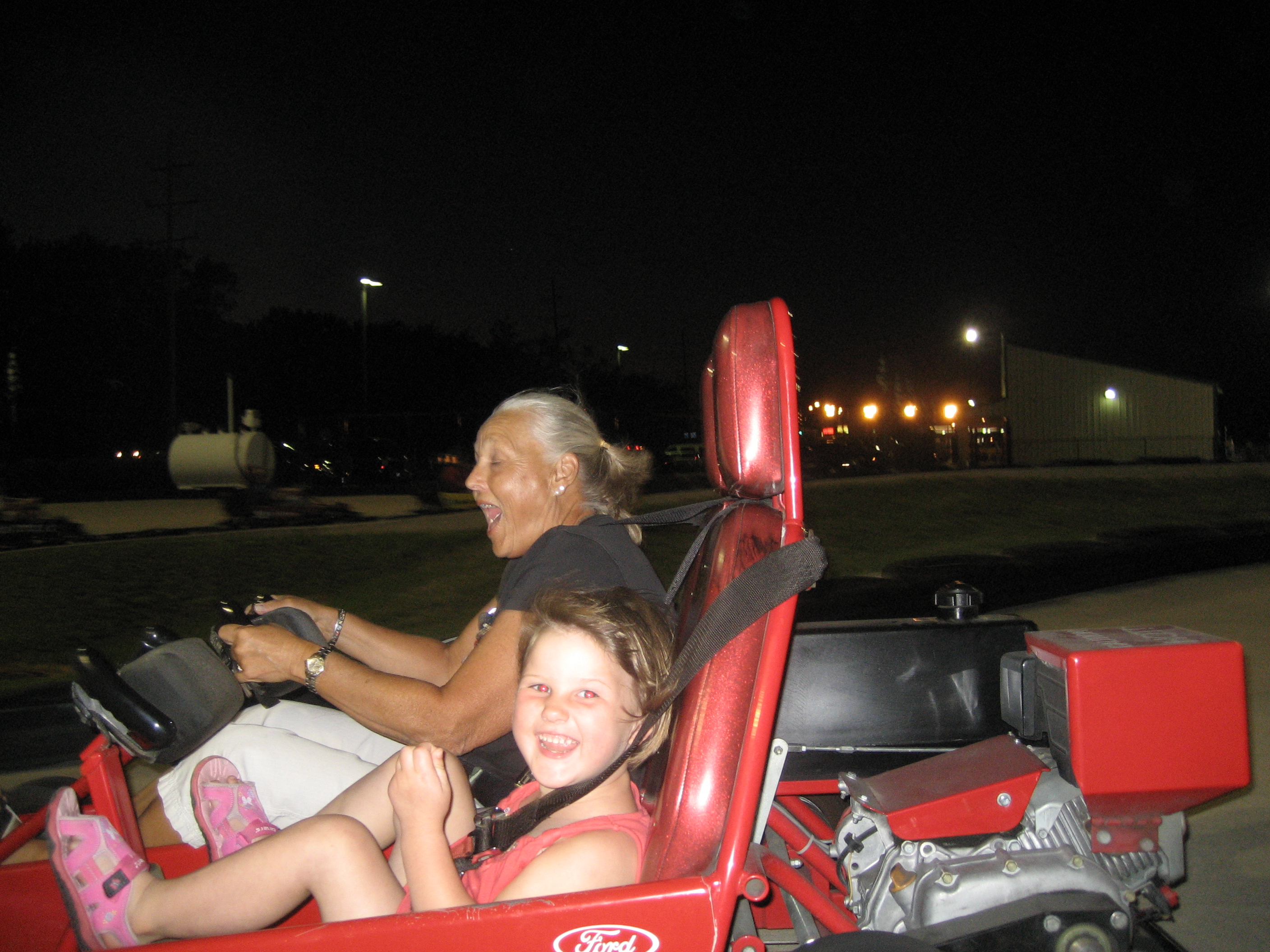 Sugar Grove Family Fun Center Go-Karts at Night